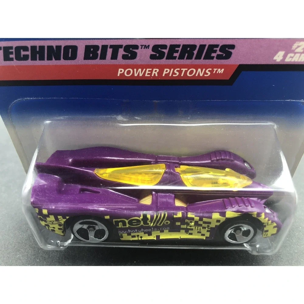 Hot Wheels Techno Bits Lot of 2 Diecast Shadow Jet II & Power Pistons 689 & 690
